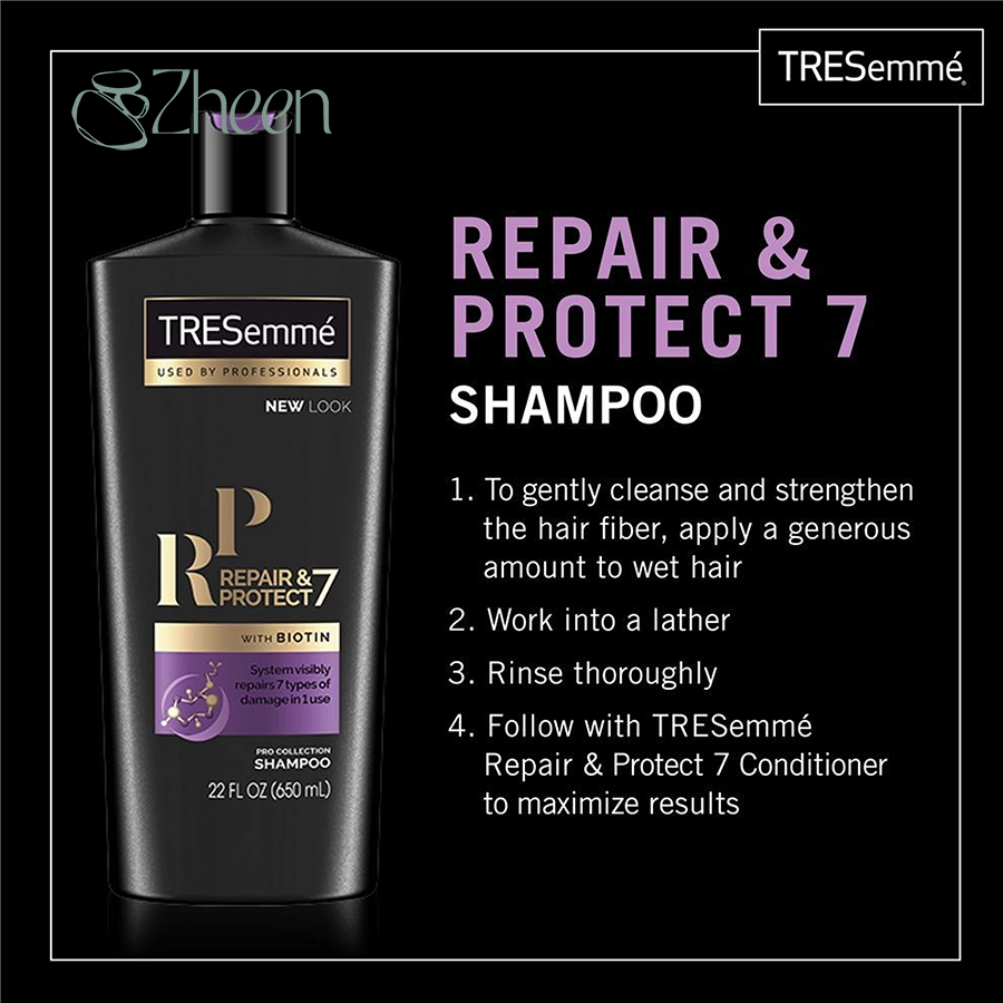 شامپو مو ترزمی مدل 7 Biotin Repair حاوی بیوتین 700 میل